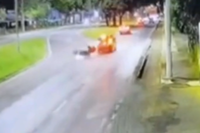 Homem que atropelou entregador vai responder por homicídio e mais 2 crimes -  (crédito: ReproduÃ§Ã£o/redes sociais)