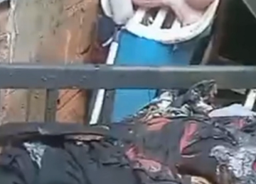 Homem agride ex e coloca fogo na casa da vítima -  (crédito: ReproduÃ§Ã£o/Redes sociais)