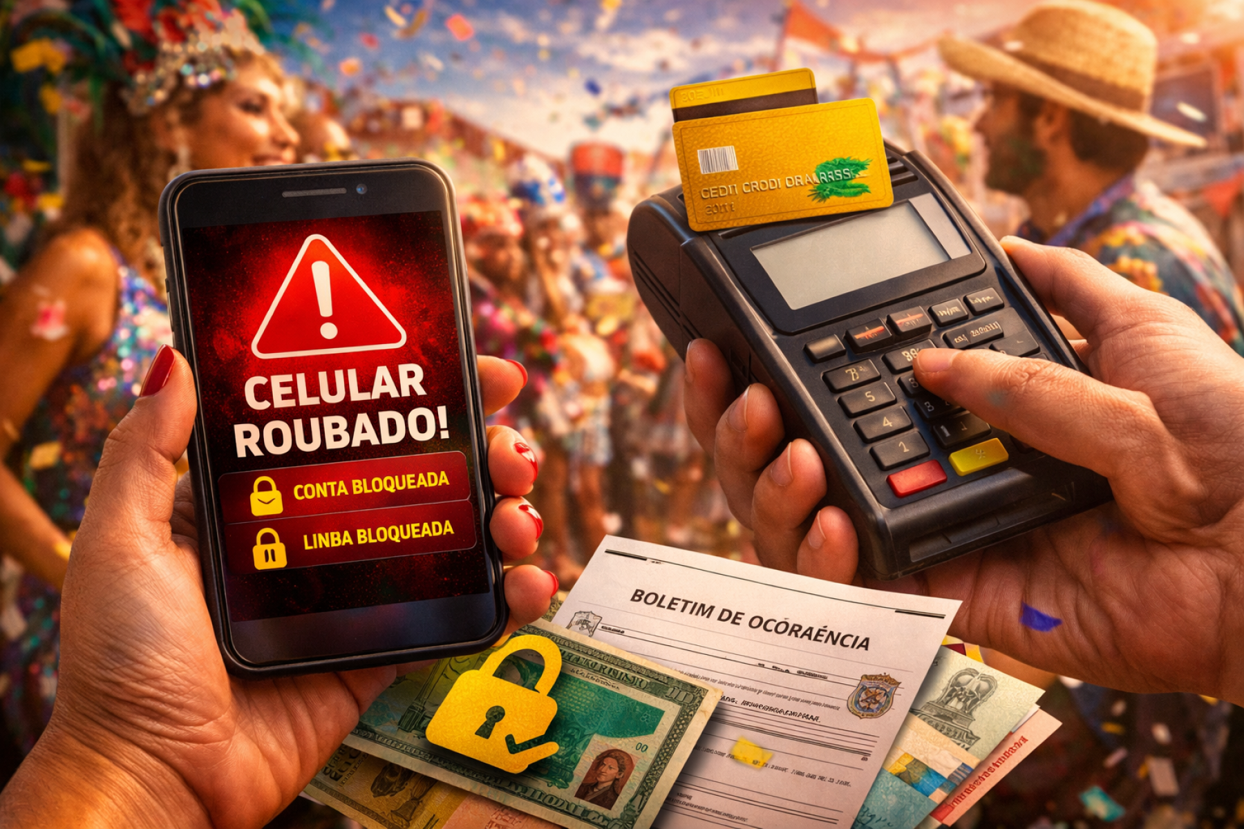 Golpes bancários crescem durante o período carnavalesco - DINO