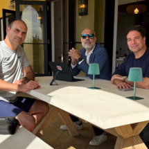 Nos EUA, Eduardo Bolsonaro, Ramagem e Allan dos Santos se reúnem em foto - Reprodução redes sociais