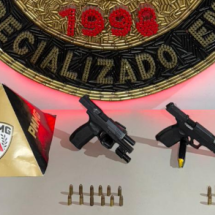 Confronto entre PM e foragidos da Justiça termina com morte e apreensões - PMMG/Reprodução