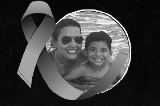 Viviane Aredes, 36 anos, mãe de Bento Aredes, de 4 anos, morreram no acidente -  (crédito: Prefeitura/Reprodução)