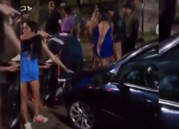 Testemunha relatou que o carro estava em alta velocidade e afirmou que o condutor aparentava estar embriagado -  (crédito: Redes Sociais/Reprodução)