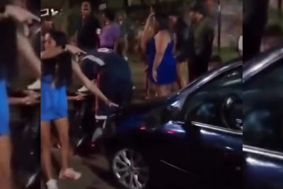 Testemunha relatou que o carro estava em alta velocidade e afirmou que o condutor aparentava estar embriagado -  (crédito: Redes Sociais/Reprodução)