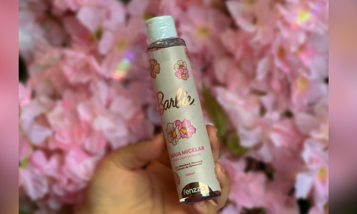 &Aacute;gua micelar Barbie, da Fenzza