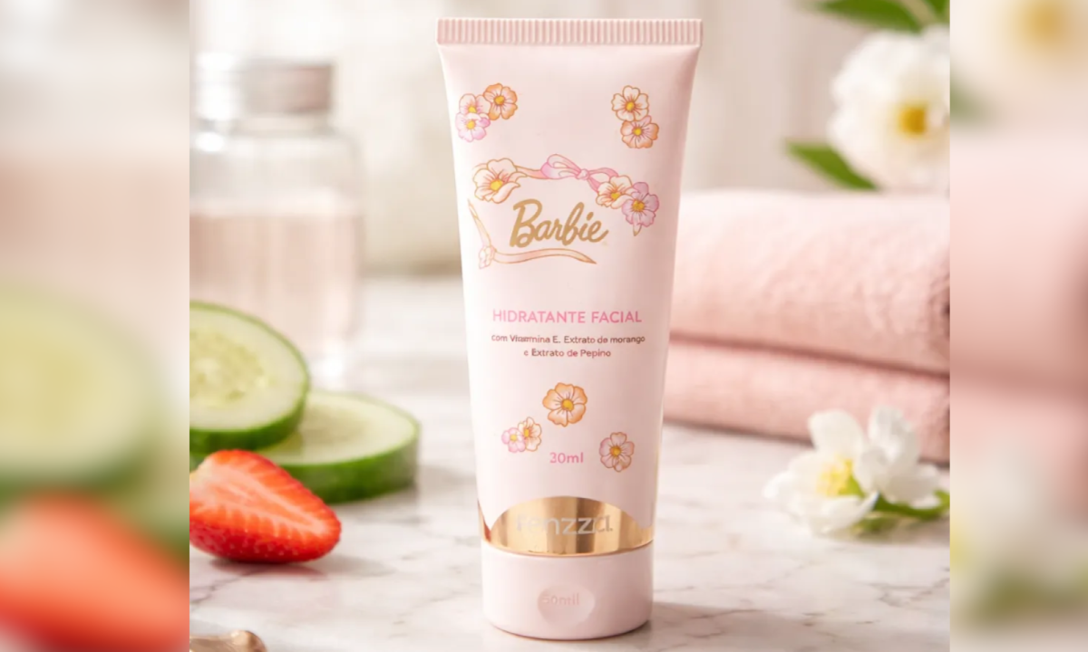 Hidratante facial Barbie, da Fenzza