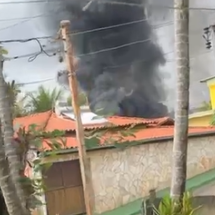 Moradores registram incêndio de acidente na BR-381; via segue interditada - Redes Sociais/Reprodução
