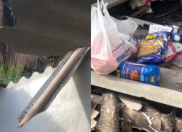 Anderson conta que o telhado desabou durante a forte chuva registrada na noite de quarta-feira (11/3) -  (crédito: Redes Sociais/Reprodução)