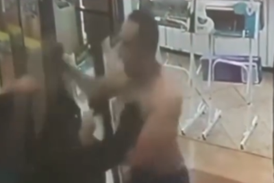 Após a confusão, ambos foram encaminhados para atendimento médico na Upa Norte -  (crédito: Redes Sociais/Reprodução)