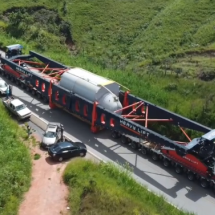 BR-262 será interditada nesta terça para passagem de carga de 490 toneladas - PRF/Divulgação