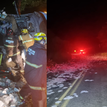 Ônibus com mais de 40 universitários bate, deixa um morto e feridos graves