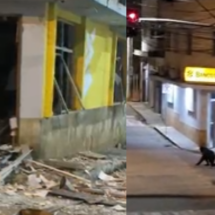 Três suspeitos são presos por explosão e assalto a banco em Minas - Redes Sociais/Reprodução