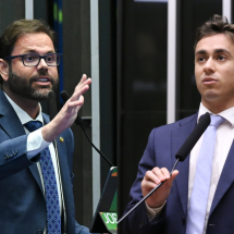 Racha no PL: senador Jorge Seif rebate Nikolas e cobra 'olho no olho' - Jefferson Rudy/Agência Senado/Kayo Magalhães/Câmara dos Deputados