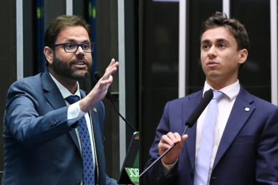 O senador desafiou o parlamentar mineiro: 'Te aguardo pra me chamar de vagabundo frente a frente' -  (crédito: Jefferson Rudy/Agência Senado/Kayo Magalhães/Câmara dos Deputados)