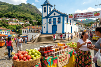 São Bartolomeu é um charmoso distrito de Ouro Preto, MG, situado a cerca de 18 km da sede -  (crédito: Imagem gerada por IA)