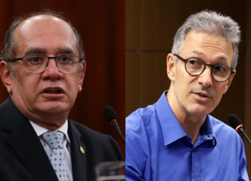 Ministro do STF enviou notícia-crime a Alexandre de Moraes e pediu a inclusão de Zema no inquérito das fake news -  (crédito: Marcelo Camargo/Agêcia Brasil/Gil Leonardi/Imprensa MG)