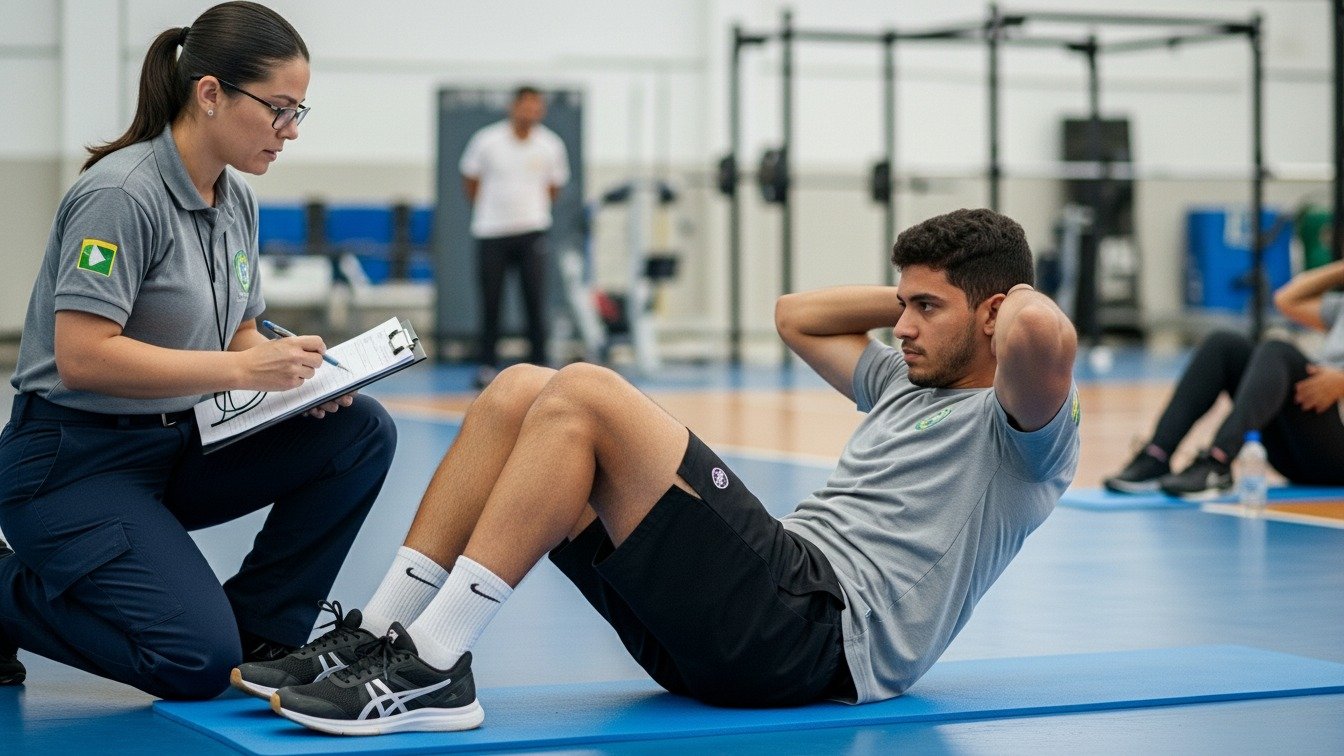 Teste de Aptidão Física (TAF): 5 exercícios desafiadores comuns em concursos - Estado de Minas/ Imagem gerada por IA