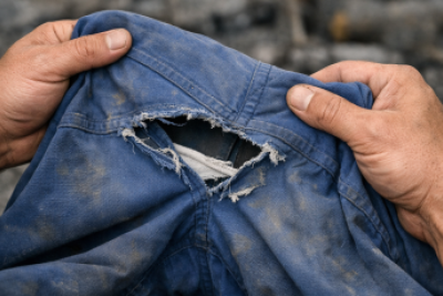 Justiça de Minas Gerais condena empresa que obrigou trabalhar a cumprir dia de serviço com calça rasgada -  (crédito: TRT-MG)