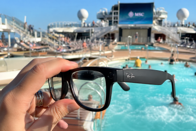 MSC Cruzeiros passou a proibir o uso de óculos inteligentes em áreas públicas dos navios -  (crédito: MSC/Divulgação)