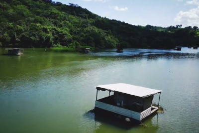 Jovem de 20 anos nada em local perigoso e morre afogado no rio Araguari -  (crédito: Leo Drone/Reprodu&ccedil;&atilde;o)