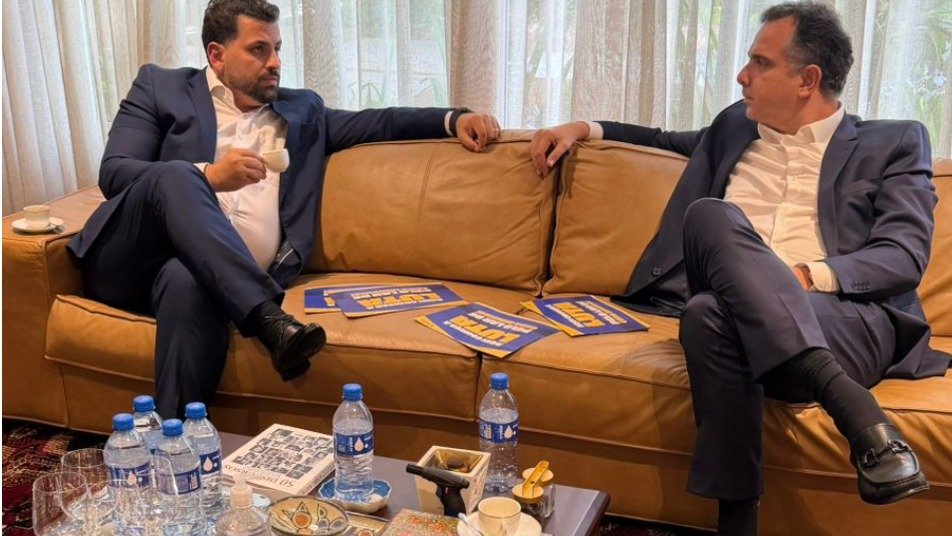 Maykon Delfino e senador Rodrigo Pacheco em Bras&iacute;lia debatem pol&iacute;ticas habitacionais para Minas Gerais. -  (crédito: Habitaeng/Divulga&ccedil;&atilde;o)