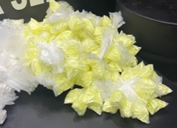 O suspeito transportava na sacola cerca de 17.607 pinos de cocaína -  (crédito: Redes Sociais/Reprodução)