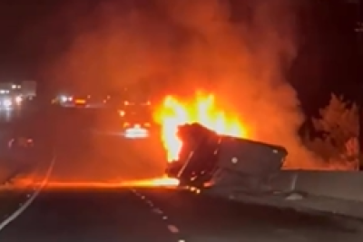 De acordo com a Polícia Rodoviária Federal, o congestionamento chega a cerca de 31 quilômetros -  (crédito: Redes Sociais/Reprodução)
