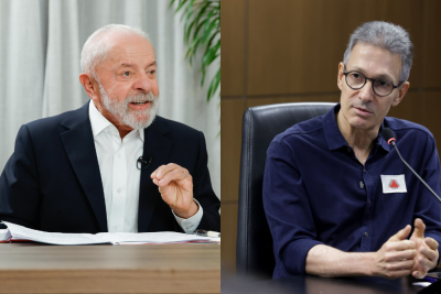 Pesquisa mostra intenções de voto em Lula (PT) e Romeu Zema (Novo) em cenários de segundo turno das eleições de 2026 -  (crédito: Ricardo Stuckert/PR e Gil Leonardi/Imprensa MG)