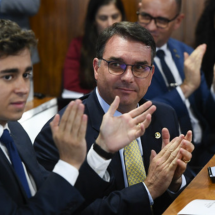 Nikolas sobre Flávio Bolsonaro e Vorcaro: ‘Condenações precipitadas’ - Marcos Oliveira/Ag&ecirc;ncia Senado