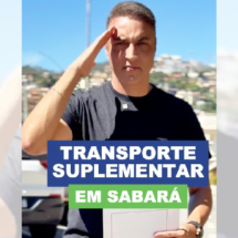 Projeto de transporte suplementar é aprovado em Sabará, confirma prefeito - Instagram/Reprodução