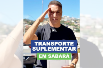Projeto de transporte suplementar é aprovado em Sabará, confirma prefeito