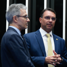 Flávio diz que Zema foi precipitado em críticas sobre Vorcaro - Marcos Oliveira/Senado
