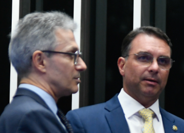 Flávio afirmou ter tentado contato com Zema após as declarações do ex-governador e disse que 'merecia o benefício da dúvida' -  (crédito: Marcos Oliveira/Senado)