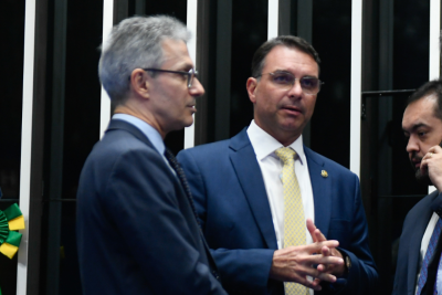 Flávio afirmou ter tentado contato com Zema após as declarações do ex-governador e disse que 'merecia o benefício da dúvida' -  (crédito: Marcos Oliveira/Senado)