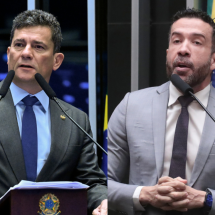 Moro critica troca na PF; Janones reage e relembra governo Bolsonaro - Carlos Moura/Agência Senado/Bruno Spada/Câmara dos Deputados