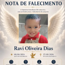 Menino de 1 ano morto por linha chilena será enterrado nesta quinta  - Redes Sociais/Reprodução