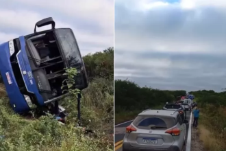 Acidente de ônibus com equipe de basquete deixa sete mortos no Ceará