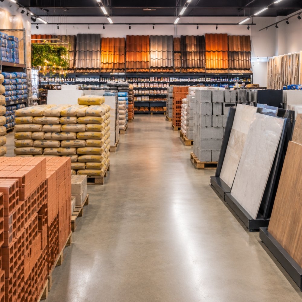 Pequenas lojas sustentam setor de material de construção