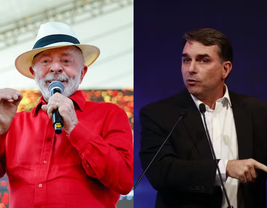 Lula e Flávio Bolsonaro -  (crédito: Reprodução/Redes Sociais)