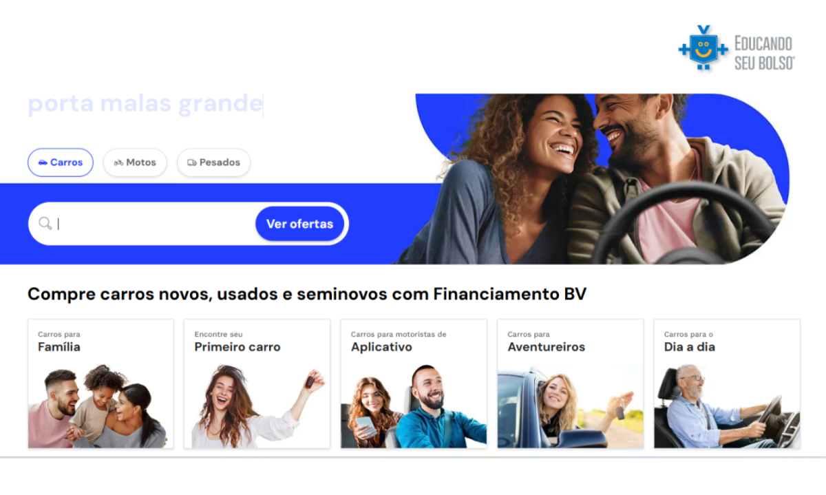 NaPista, Marketplace do Banco BV avan&ccedil;a nas vendas e nos financiamentos.