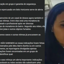 Moradores fazem alerta sobre contratação de diaristas após caso em BH - Redes Sociais/Reprodução