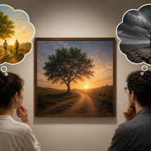 Por que enxergamos a mesma realidade de formas diferentes? - Imagem gerada por IA