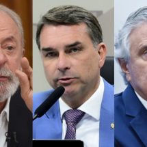 Real Time: Lula lidera 1º turno, mas empata com Flávio e Caiado no 2º - Gladyston Rodrigues/EM/D.A Press/Geraldo Magela/Agência Senado/Zeca Ribeiro/Câmara dos Deputados
