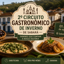 Sabará promove 2º Circuito Gastronômico de Inverno com pratos exclusivos