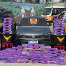 Homem é preso na Grande BH com carro roubado e 200 barras de maconha - PMR