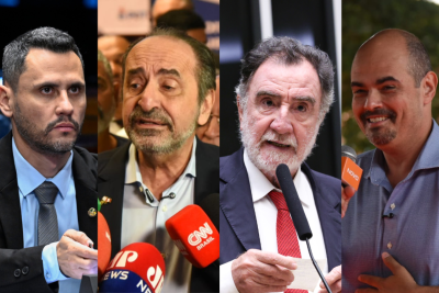 Sem Cleitinho, os cenários terminam em empate técnico -  (crédito: Carlos Moura/Agência Senado/Gladyston Rodrigues/EM/D.A Press/Kayo Magalhães/Câmara dos Deputados/Gladyston Rodrigues/EM/D.A Press)