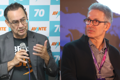 Augusto Cury e Romeu Zema são pré-candidatos a presidente -  (crédito: Marcos Vieira/EM/DA. Press)