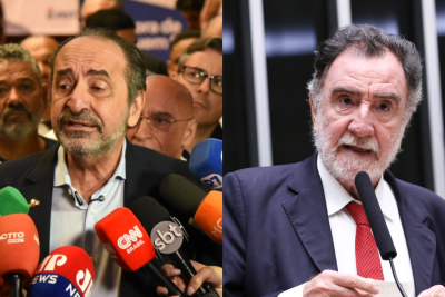  Segundo pesquisa Real Time Big Data divulgada nesta quinta-feira (30/7), Kalil aparece com 20% das intenções de voto, enquanto Patrus registra 17% -  (crédito: Gladyston Rodrigues/EM/D.A Press e Kayo Magalhães/Câmara dos Deputados)