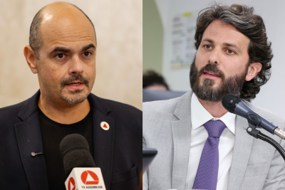 Inicialmente, Aro era o nome cotado para disputar uma das vagas ao Senado na chapa de Simões -  (crédito: Alexandre Netto e William Dias/ALMG)