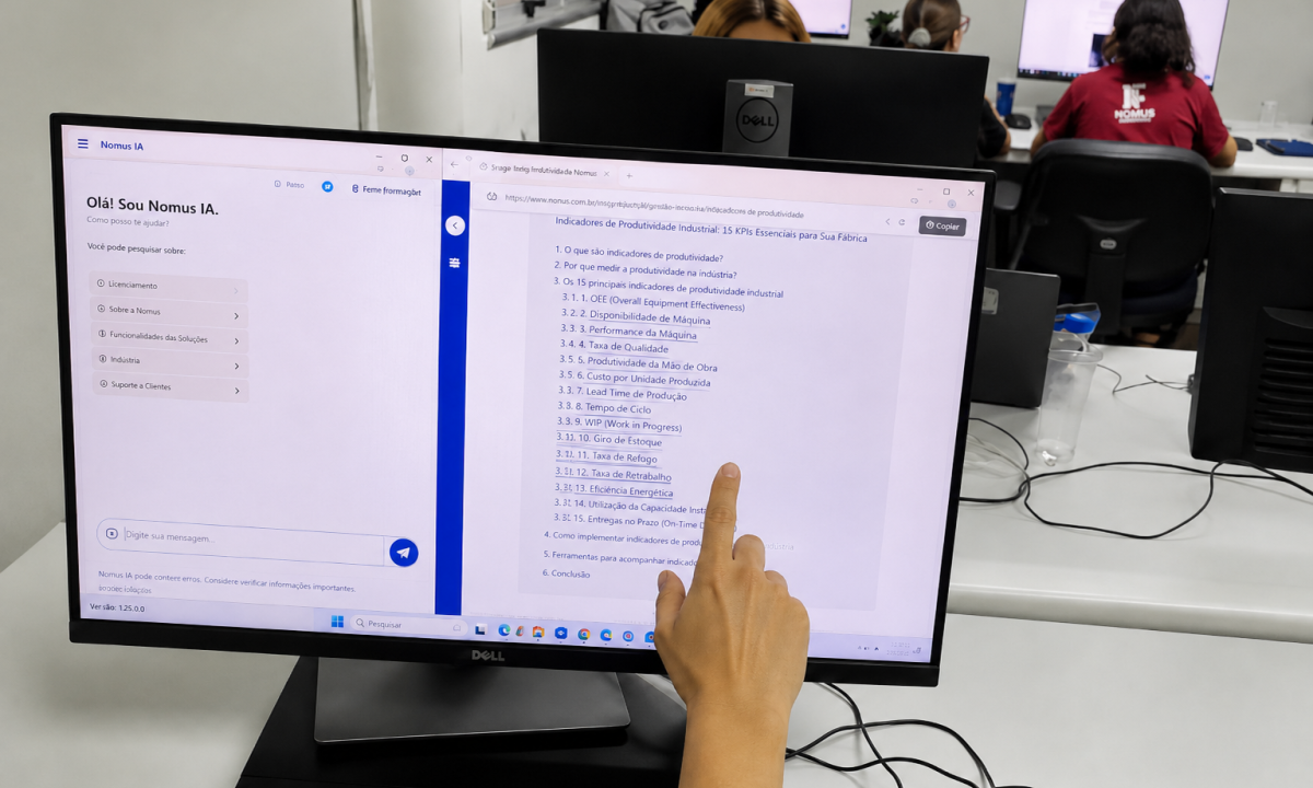 Nomus leva ERP industrial à sala de aula - (crédito: DINO)